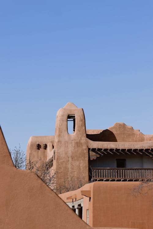 Sunlit Buildings Wall in Village