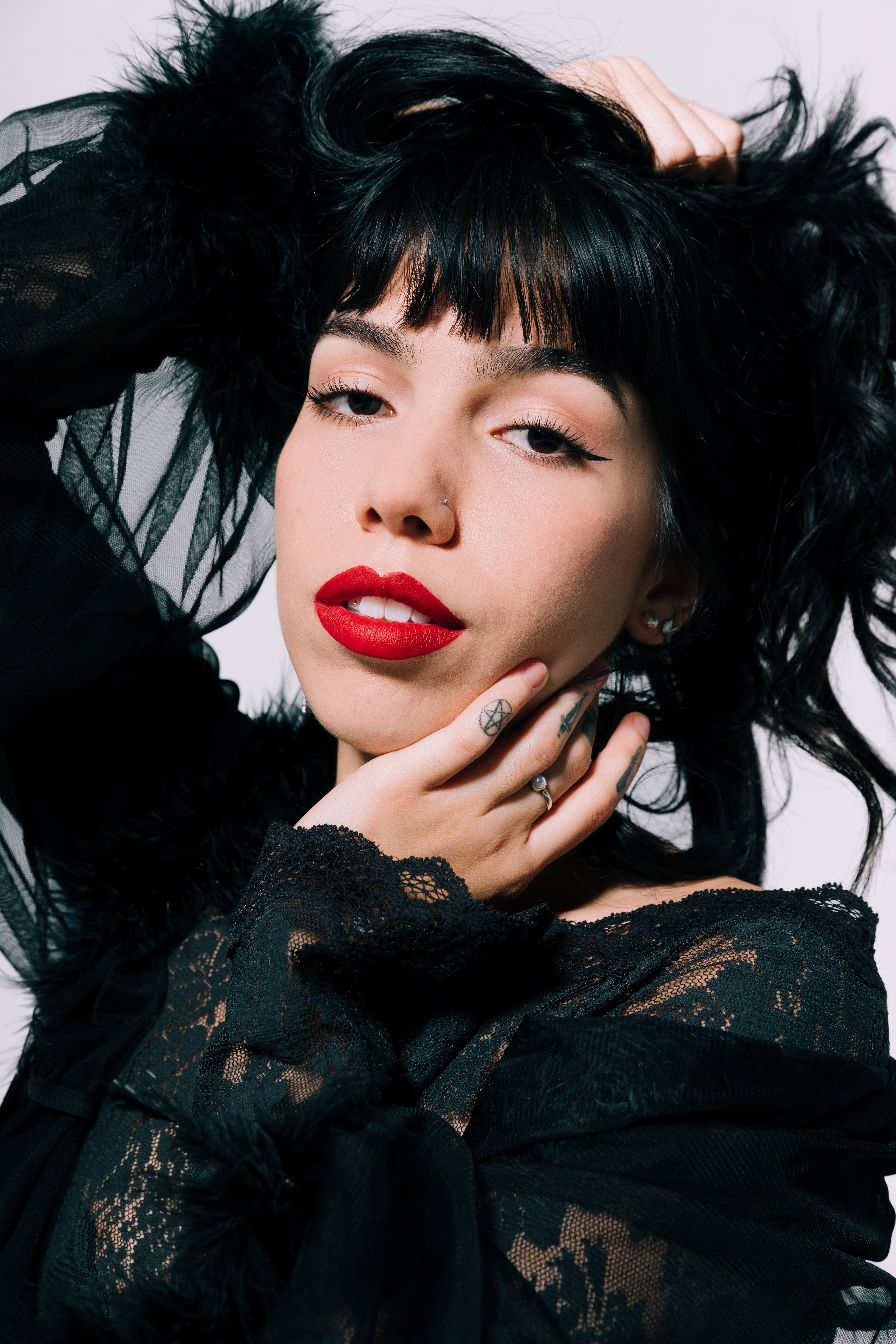 Portrait of Woman with Black Hair · Free Stock Photo