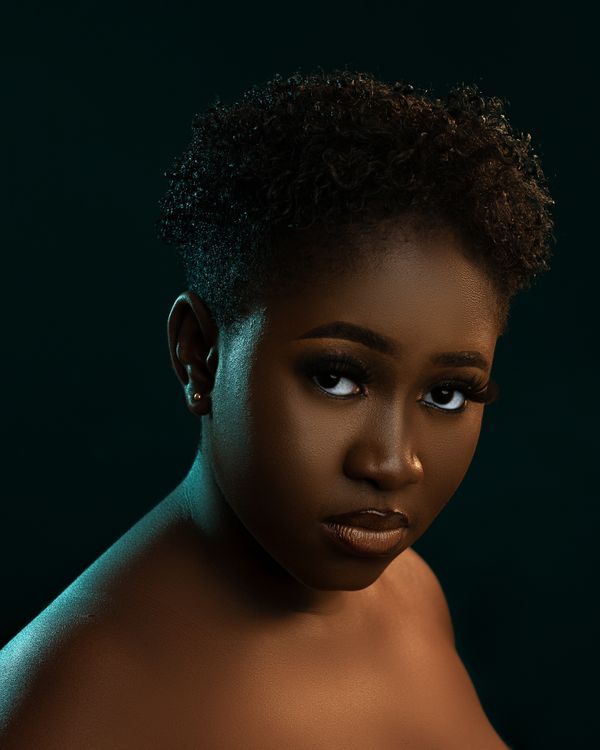 Tapered TWA short natural haircut