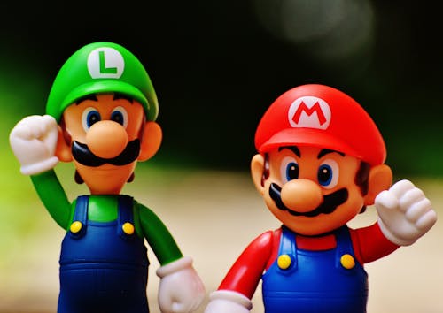 Luigi and Super Mario Figure