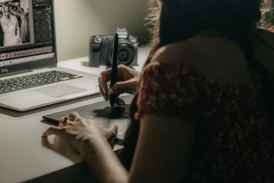 content creation process workspace