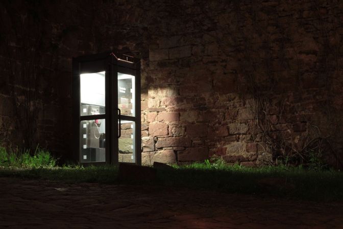 Private phone booth installation