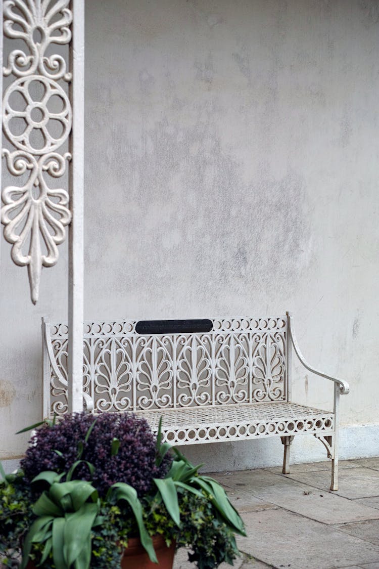 White Bench And Wall