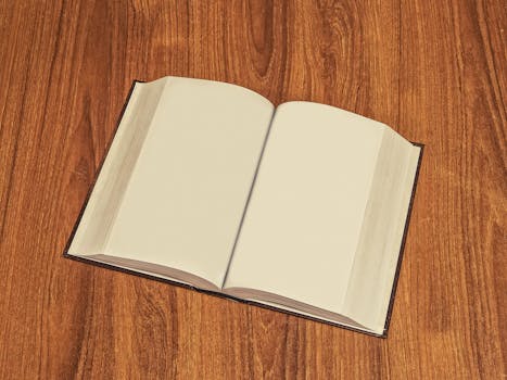 Plain Book Pages