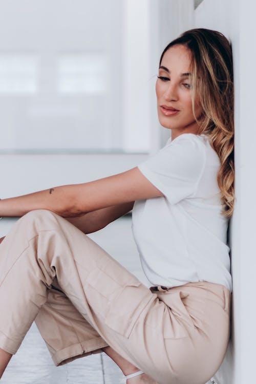 Portrait of a Woman Crouching 