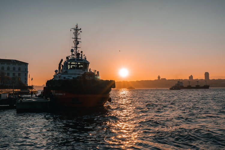 Bosphorus Strait At Sunrise