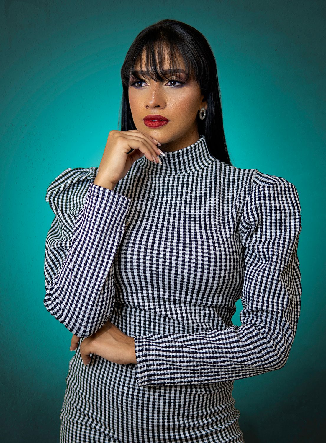 Portrait of Woman with Black Hair · Free Stock Photo
