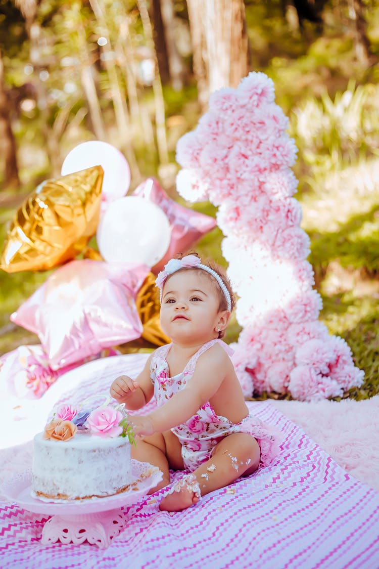 Baby Eating Cake