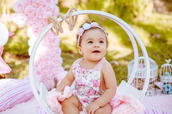 Smocked Floral Romper