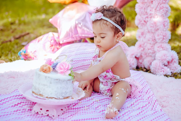 Baby Eating Cake