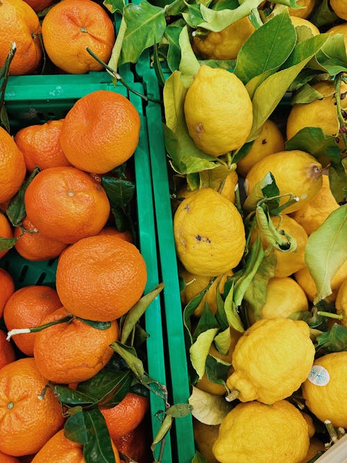 Foto profissional grátis de alimento, bazar, cítrico