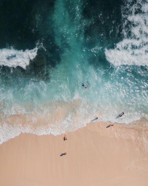 Scenic Photo of Turquoise Sea and Beach