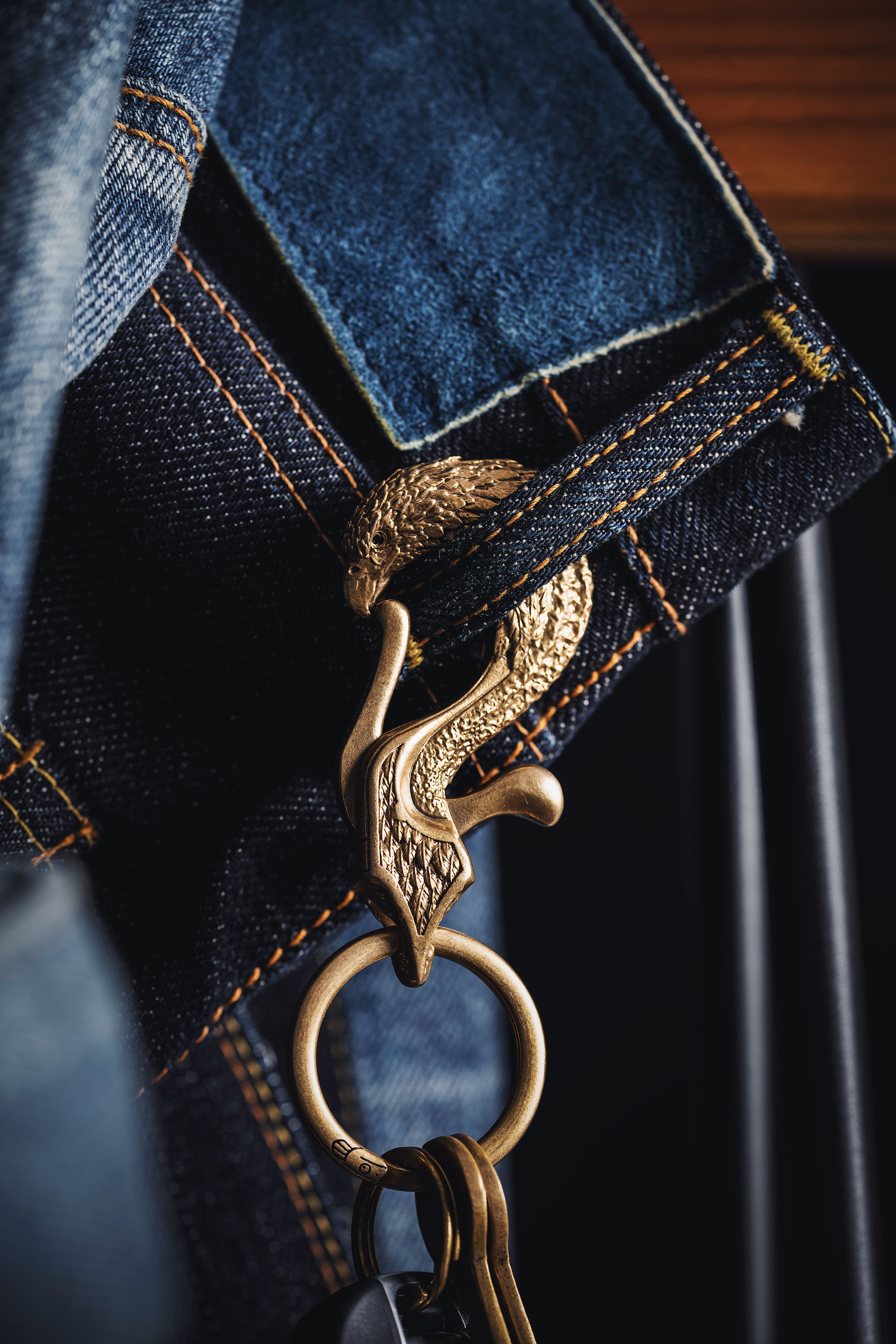 Brass Nameplate Keychain