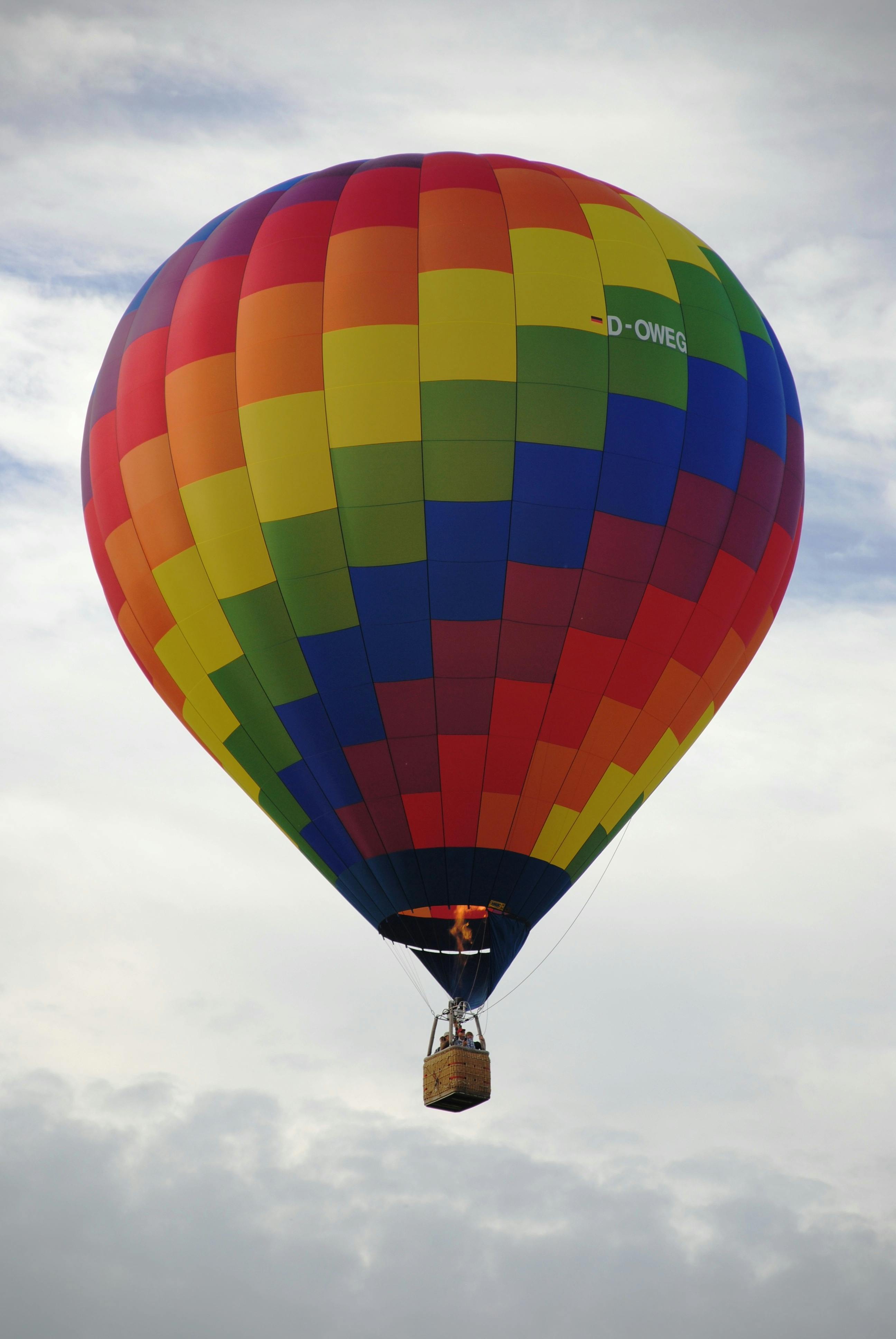 Multi Colored Hot Air Balloon\u0026#39;s Grown Shot during Daytime \u00b7 Free Stock ...