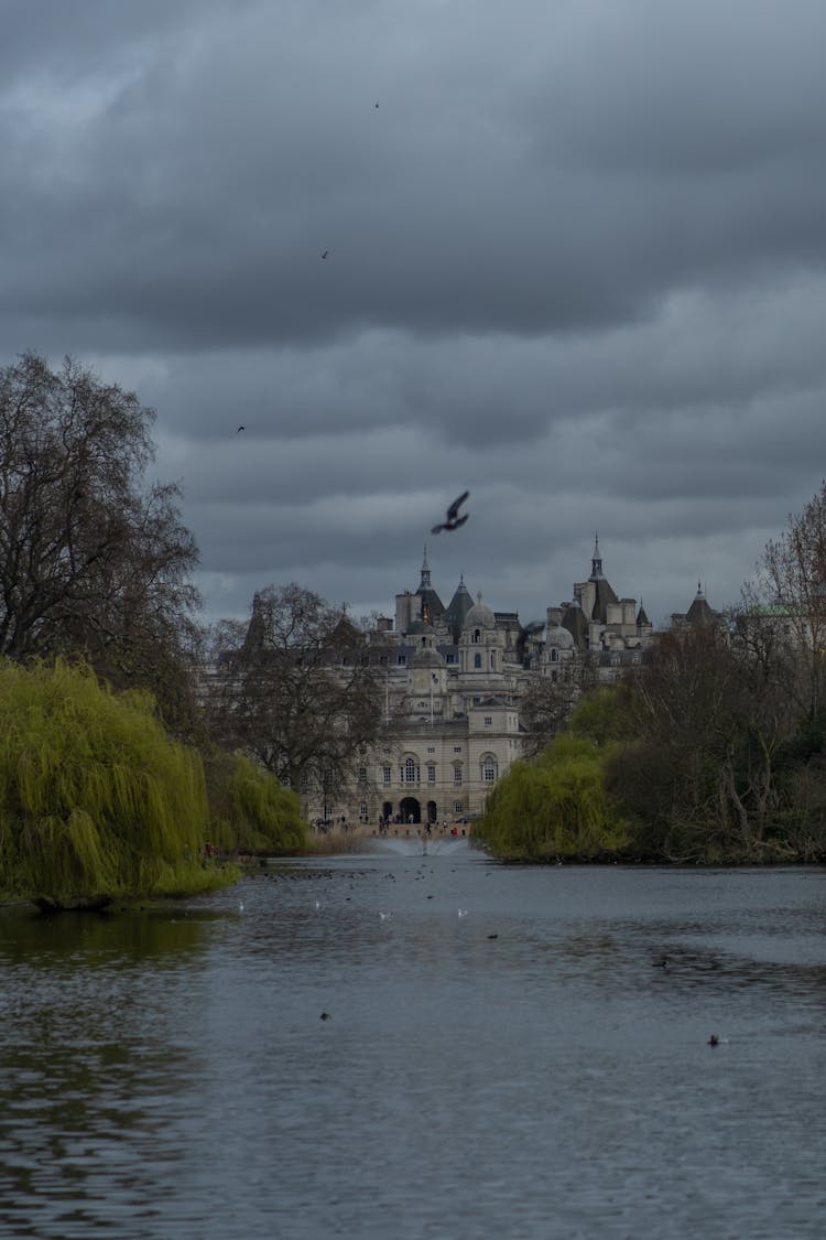 View Of A Building From St. James Park In London, England 