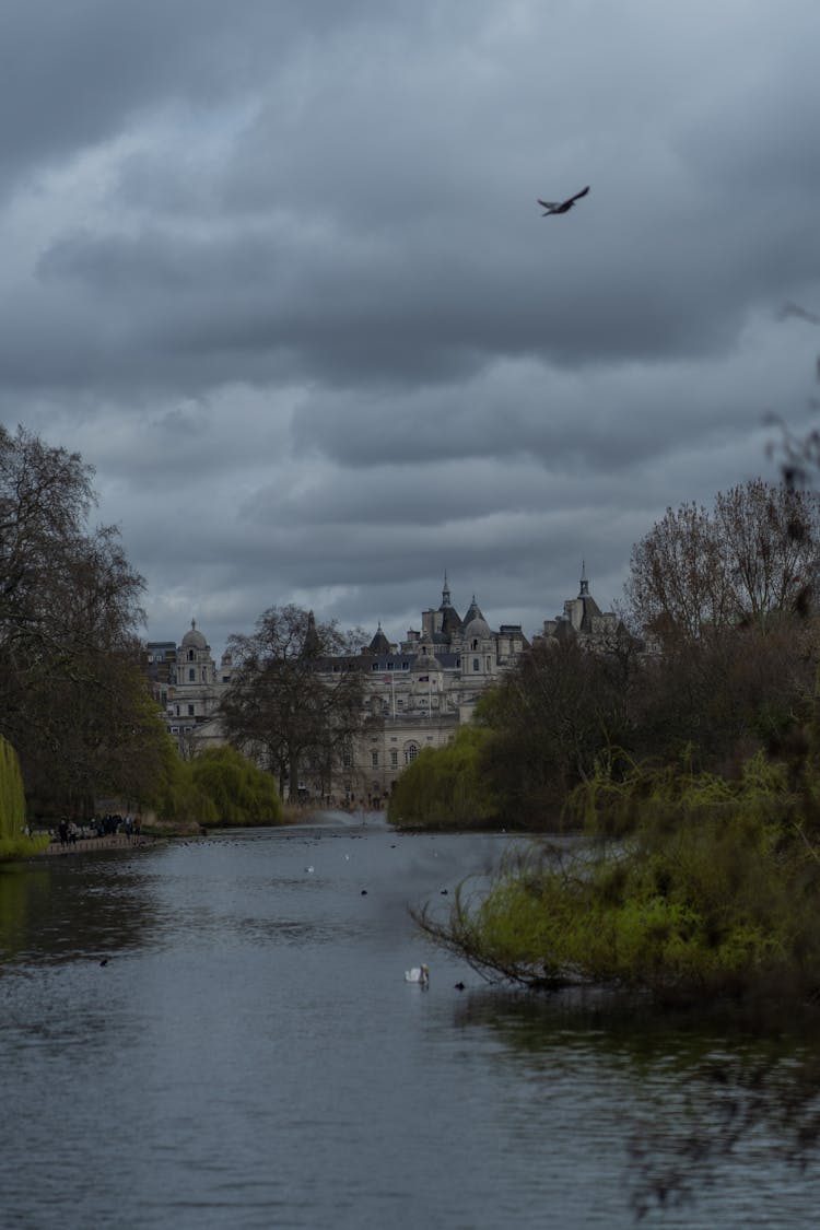 View Of A Building From St. James Park In London, England 