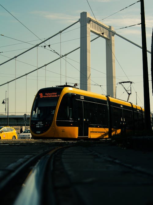 Yellow Tram in Budapest