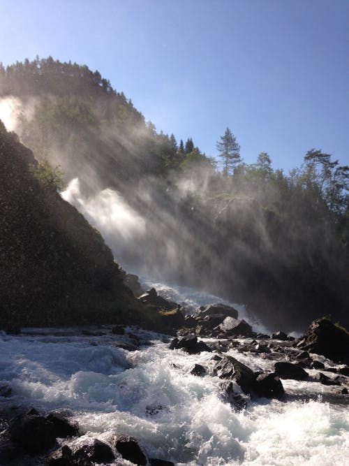 Scenic Photo of a Mountain River