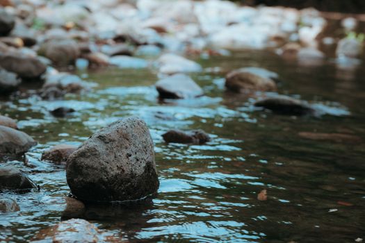 Free stock photo of blur, boulder, calm waters