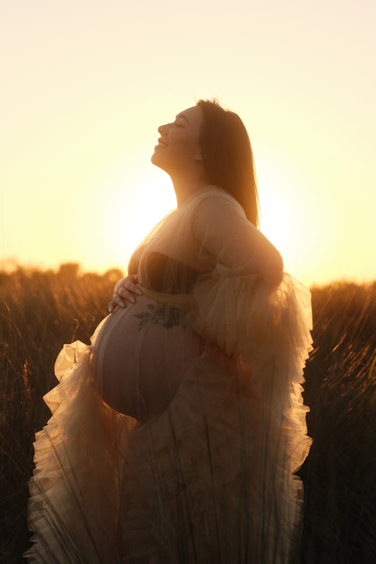 Pregnant Woman In Dress