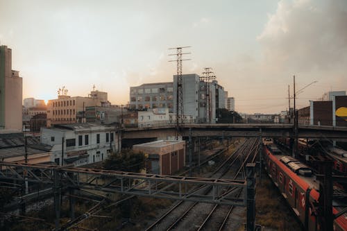Tracks in City