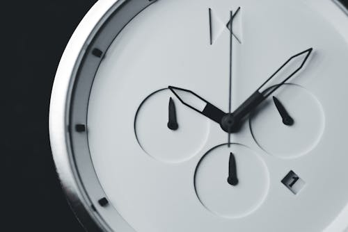 Kostnadsfri bild av klocka, närbild, svartvitt