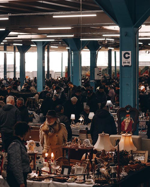 Market with Miscellaneous Retro Merchandise