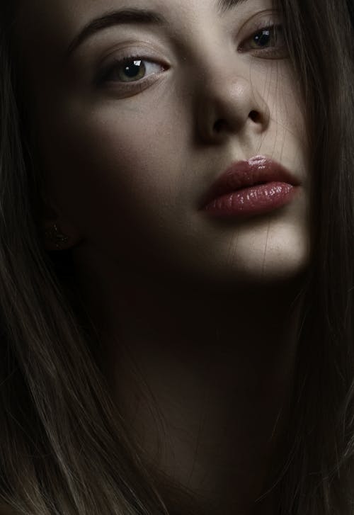 Teenager Wearing Lipstick