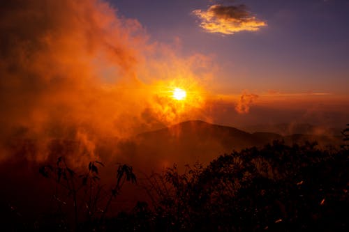 Foggy View of the Sunset 