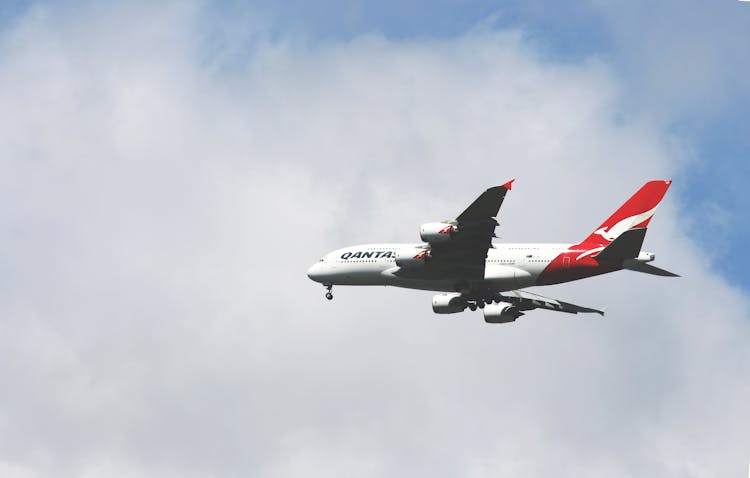 White And Red Airplane