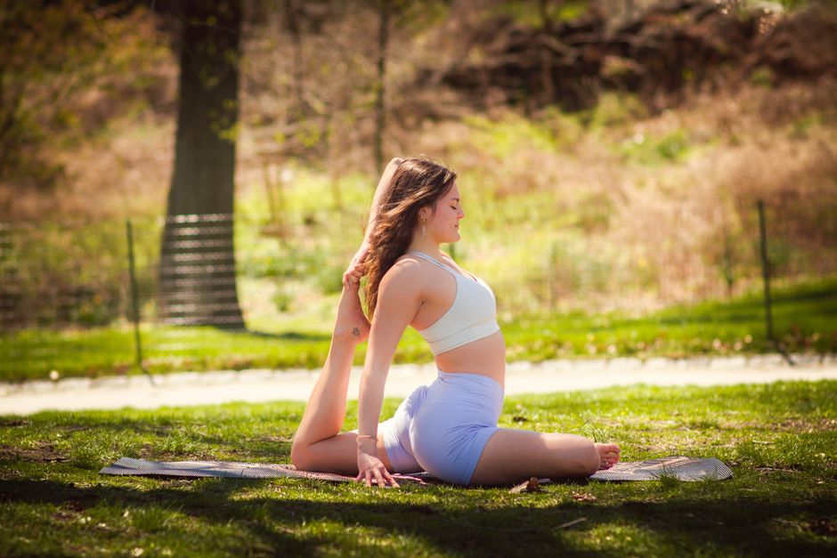 yoga or meditation session outdoors - holistic rehabilitation