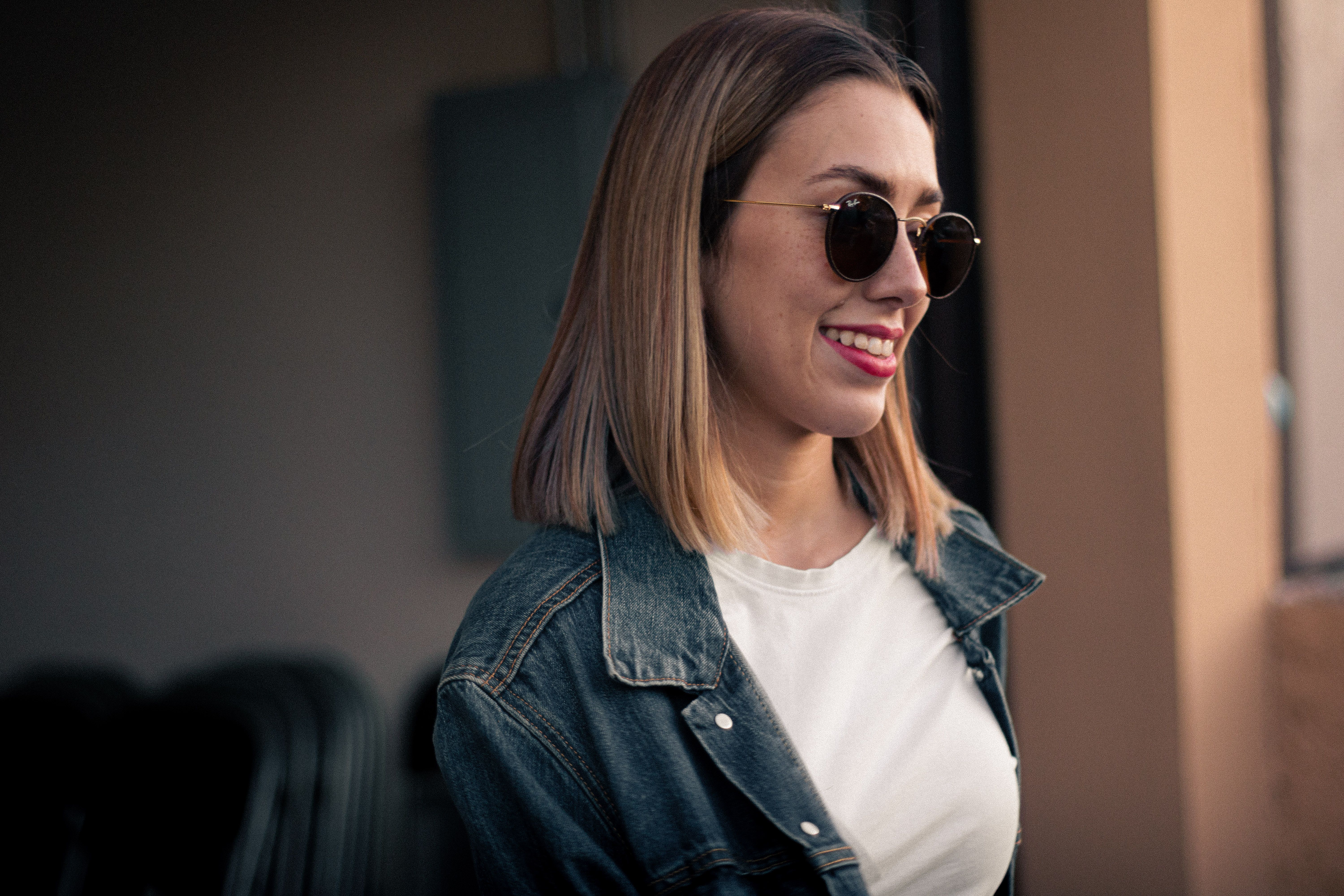 Smiling Woman in Sunglasses · Free Stock Photo