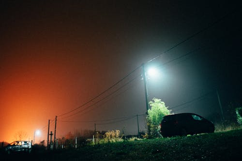 Ingyenes stockfotó autó, borús, éjfél témában