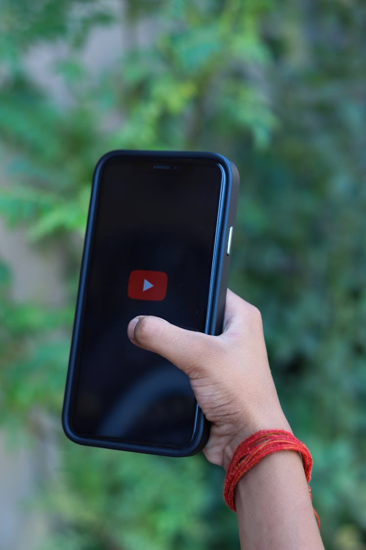 YouTube Logo On Smartphone