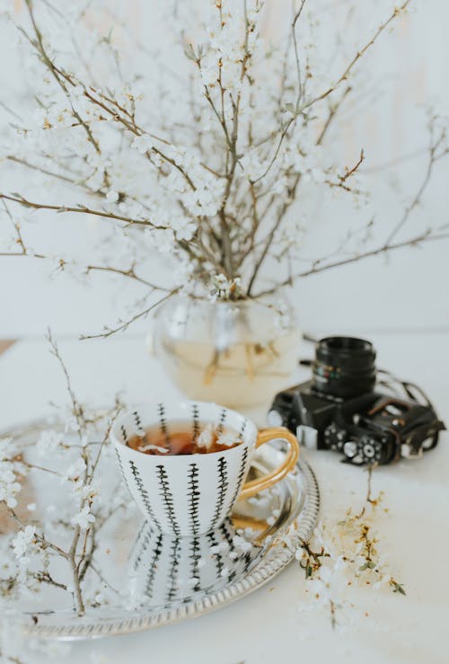 Decorative Porcelain Cup of Tea
