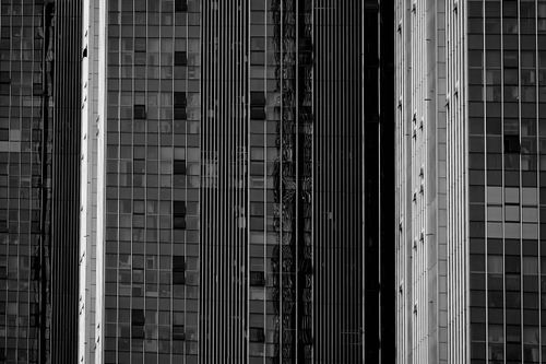Illustration of Geometric Skyscraper Design