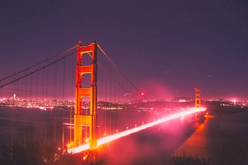 加州的金門大橋, 城市, 日落 的 免费素材图片