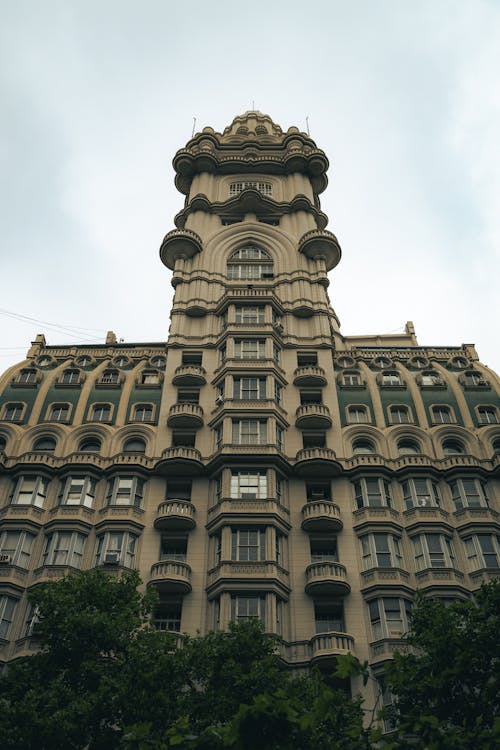 Low Angle Shot of the Barolo Palace, Buenos Aires, Argentina