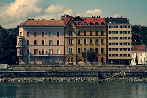 Buildings near Danube in Budapest