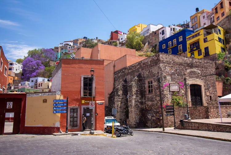 Colorful Houses In Guadalajara, Mexico 