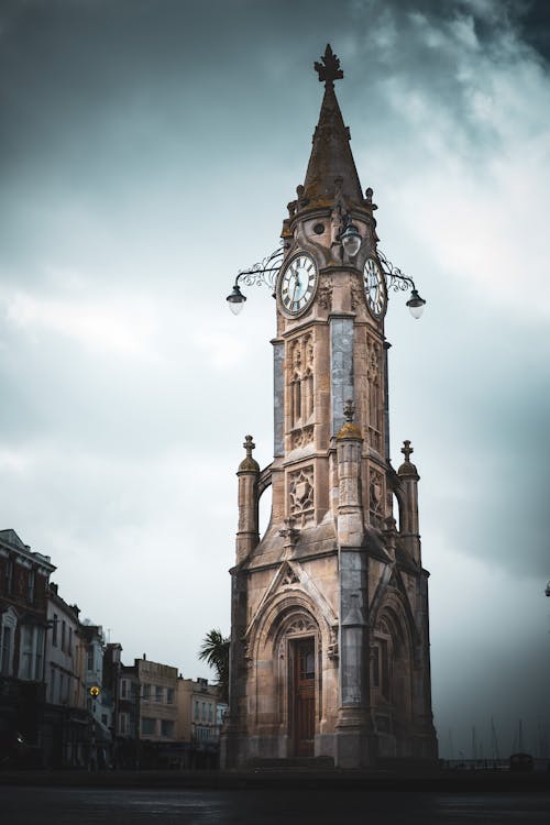 Základová fotografie zdarma na téma exteriér budovy, gotická architektura, hodiny
