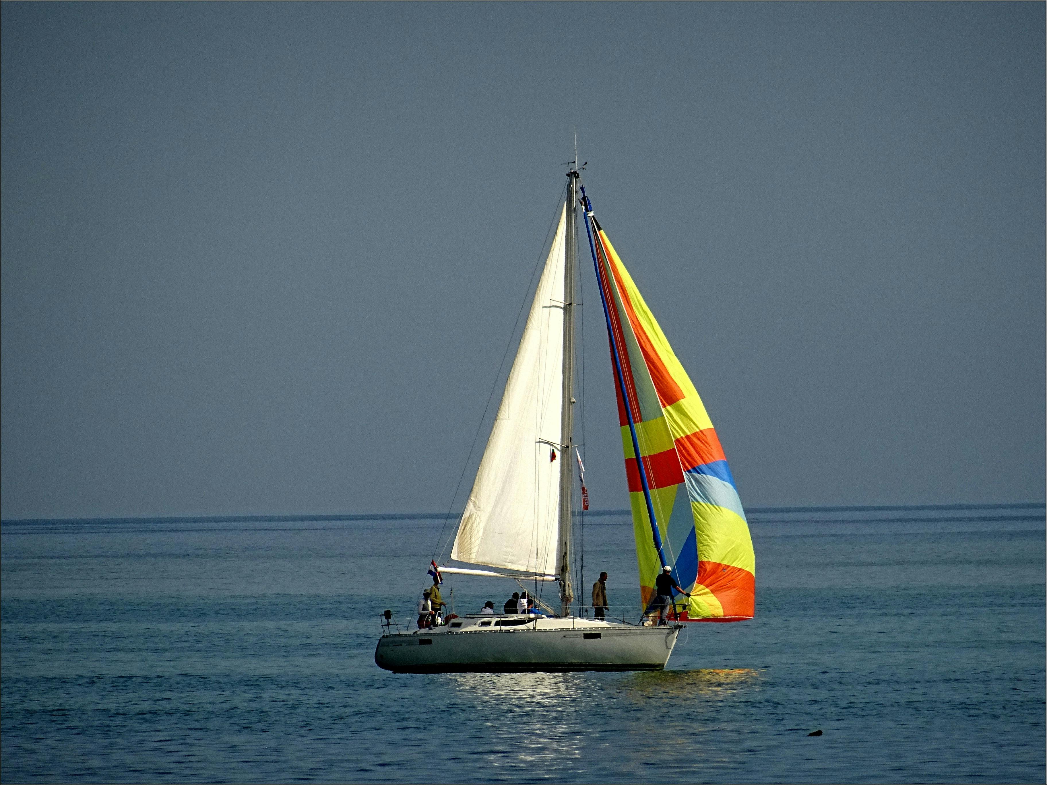 sailboat sail riding