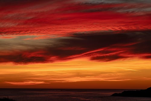 View of the Sky at Dusk