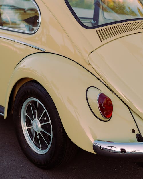 Close up of Back of Volkswagen Beetle