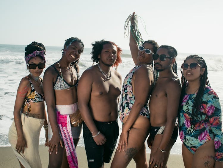 Group Of Friends At Beach