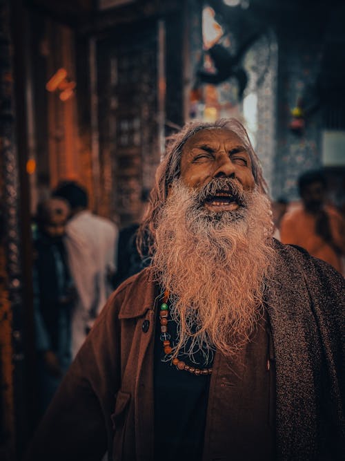 Elderly Man with Long Beard