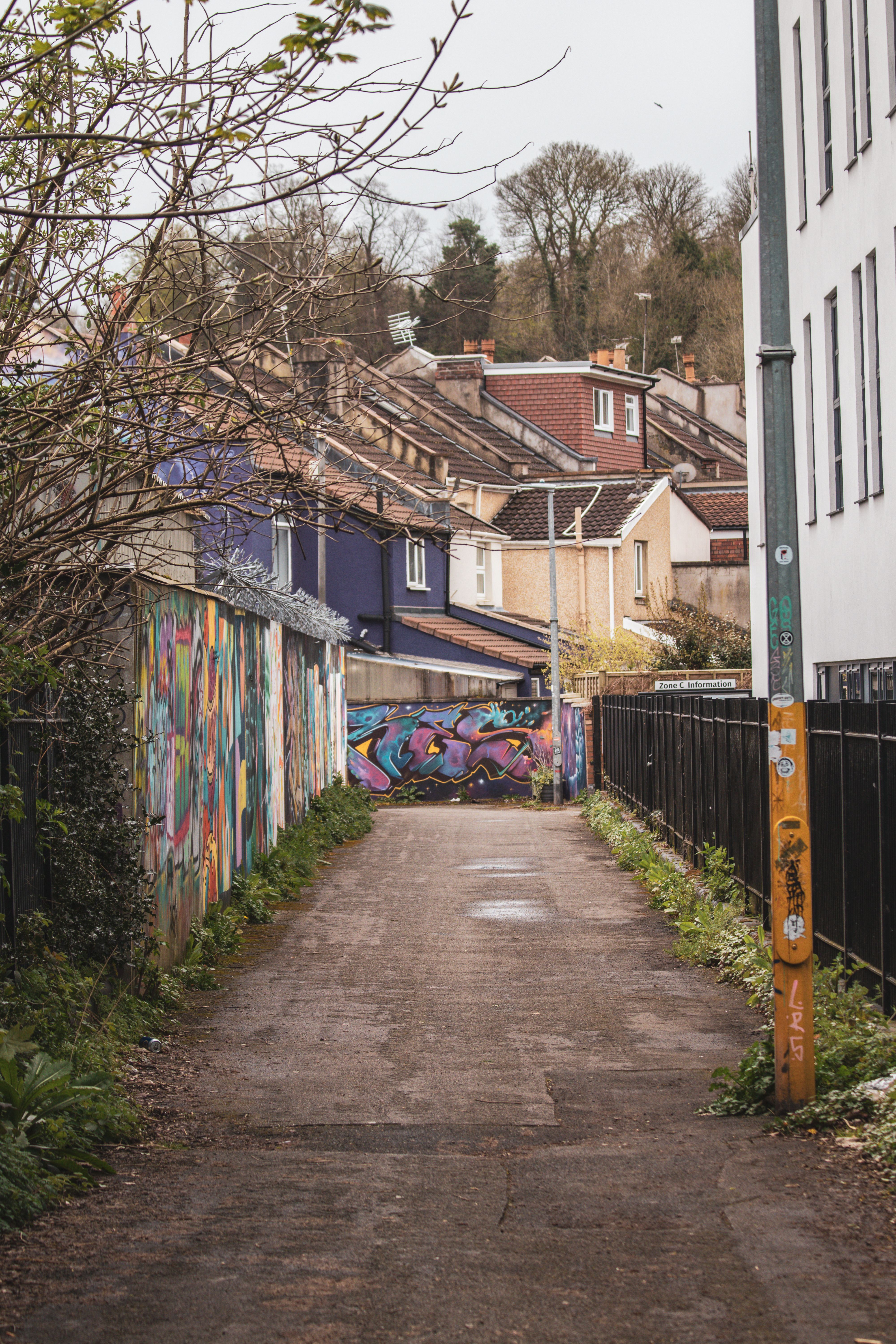 Road between Buildings in a City · Free Stock Photo