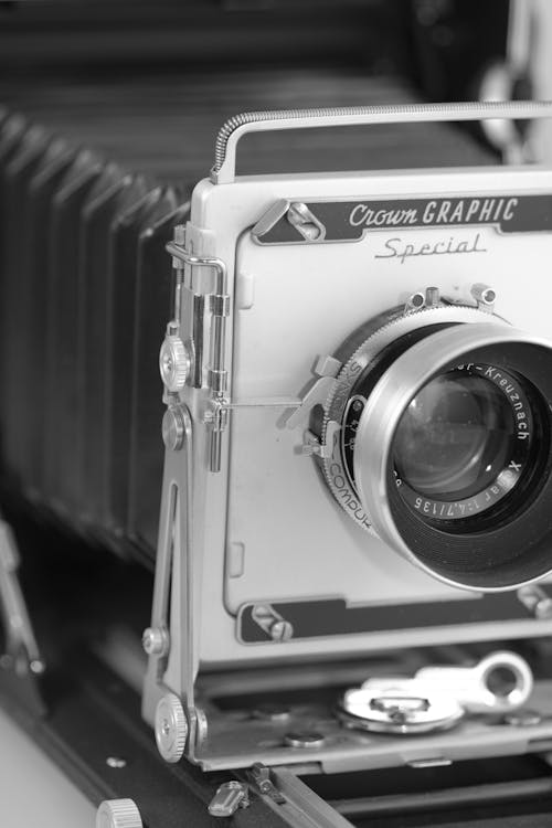 Close-up of a Vintage Camera 