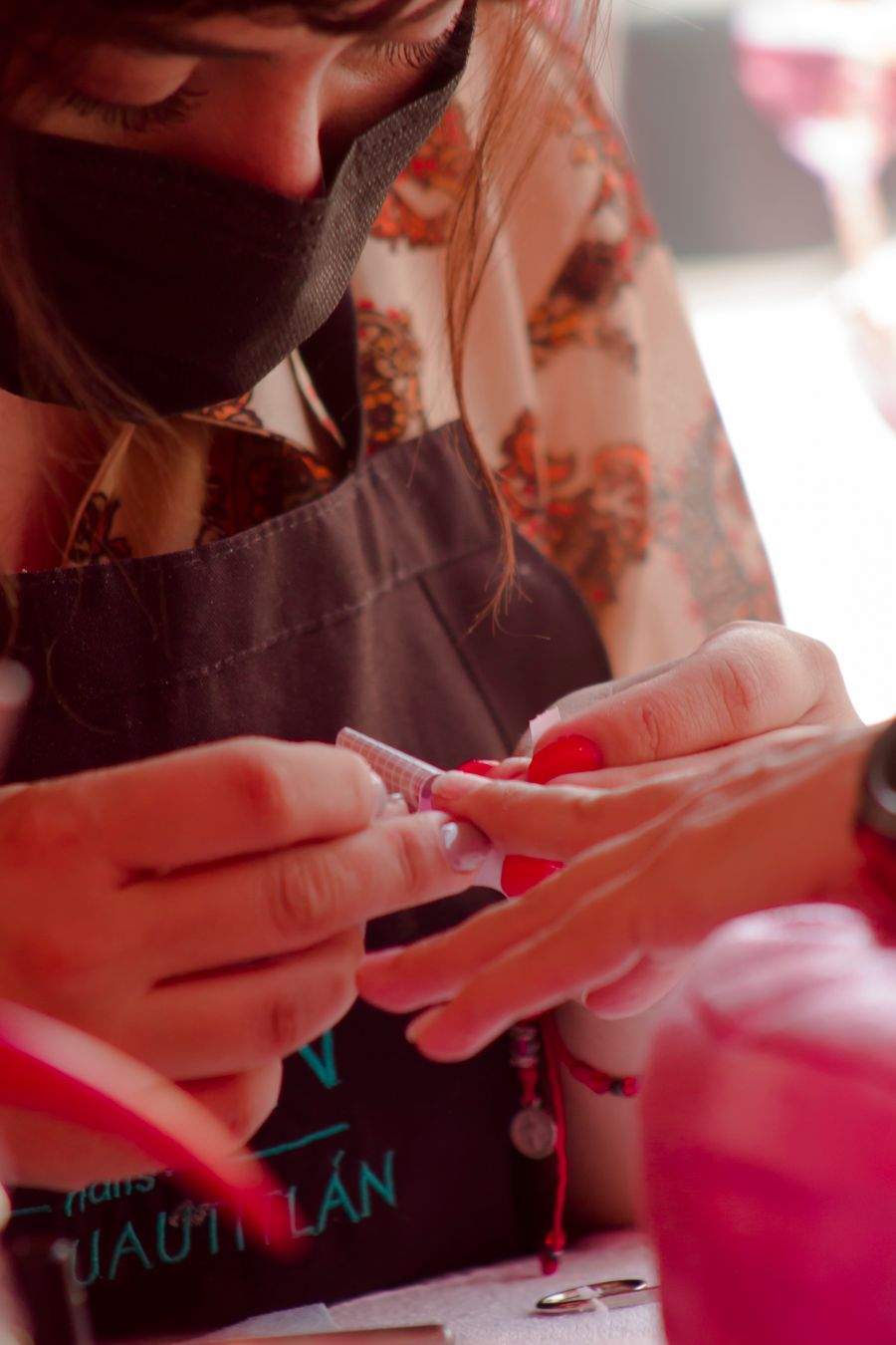 Detailed nail extension treatment
