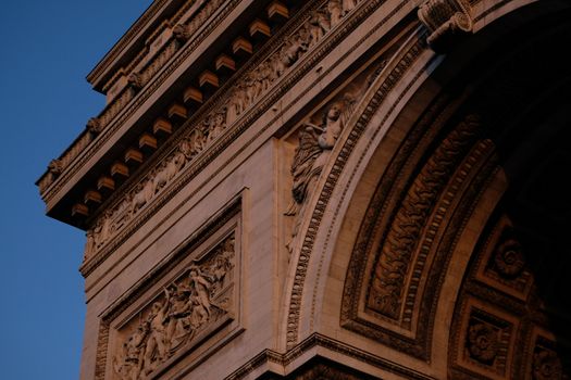 Arc de Triomphe in Sunset